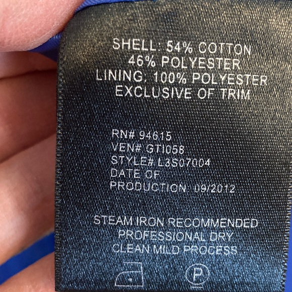 Sam Edelman Royal Blue Trench Coat with Studded Collar - Picture 8 of 13